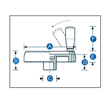 Volante de disco con manilla 130x53 foto del producto Vista 2 L