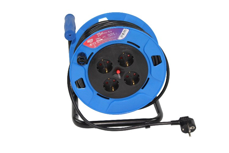 Enrollacables carrete platico 25 M. foto del producto Vista Principal L