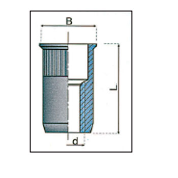 Cuerpo cilíndr. INOX moleteado c/reducida M4x0.7-3.3 foto del producto Vista Principal L