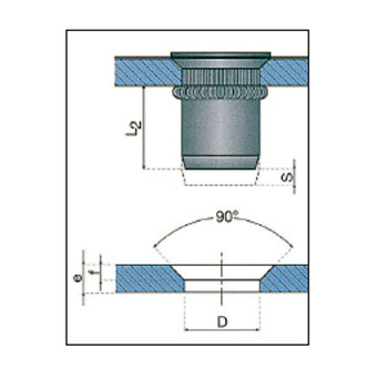 Cuerpo cil&iacute;nd. INOX moleteado c/fresada M4X2.0-3.0 foto del producto Vista 2 L