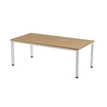 MESA DE OFICINA EXECUTIVE DE 200X100 BLANCO-ROBLE foto del producto Vista Principal L