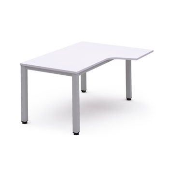 MESA DE OFICINA EXECUTIVE FORMA L DCHA. 180X120 ALUM-BLANCO foto del producto Vista Principal L