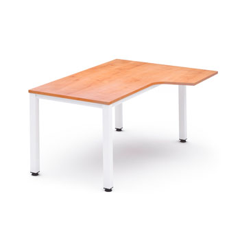 MESA DE OFICINA EXECUTIVE FORMA L DCHA. 180X120 BLANCO-ROBLE foto del producto Vista Principal L