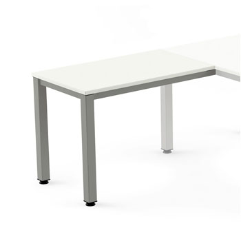 ALA AUXILIAR PARA MESA EXECUTIVE 100X60 ALUM-BLANCO foto del producto Vista Principal L