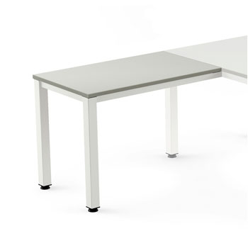 ALA AUXILIAR PARA MESA EXECUTIVE 100X60 BLANCO-GRIS foto del producto Vista Principal L