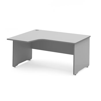 MESA WORK FORMA L IZDA. 160X120 ALUMINIO-GRIS foto del producto Vista Principal L