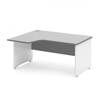 MESA WORK FORMA L IZDA. 160X120 BLANCO-GRIS foto del producto Vista Principal L