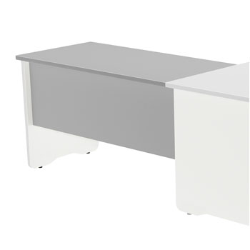 ALA AUXILIAR PARA MESA WORK 100X60 BLANCO-GRIS foto del producto Vista Principal L