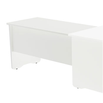 ALA AUXILIAR PARA MESA WORK 100X60 BLANCO-BLANCO foto del producto Vista Principal L