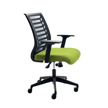SILLA OFICINA RESPALDO MALLA NEGRA VERDE foto del producto Vista Principal L