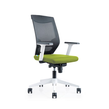SILLA OFICINA BLANCA REGULACION LUMBAR VERDE foto del producto Vista Principal L