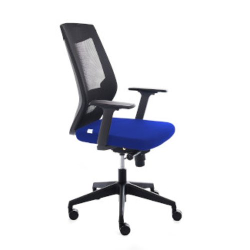 Silla oficina regulacion lumbar-malla Azul foto del producto Vista Principal L