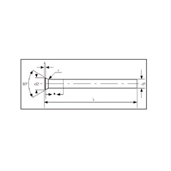 Expulsor templado DIN 1530 Forma D  14.00x160 foto del producto Vista 2 L