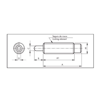 Expulsor MB Largo 12-10 D foto del producto Vista 2 L