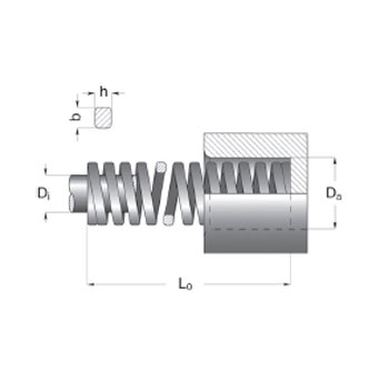 Muelle cargas extra-fuertes diam. ext 63 x long 76 foto del producto Vista 2 L