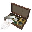 Gauge Block Set, Metric, Ins. Cert., ISO 3 Blocks, Grade 2, Steel, 2 Rings foto del producto Vista Principal S
