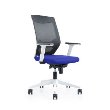 Silla oficina trasera blanca regulacion lumbar Azul foto del producto Vista Principal S